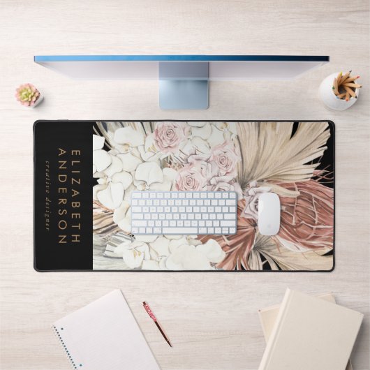 Bureau Tropical Floral Pampas Noir Premium (Bureau 1)