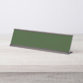 Bureau vert de la forêt foncée Nom Plaque (Devant)
