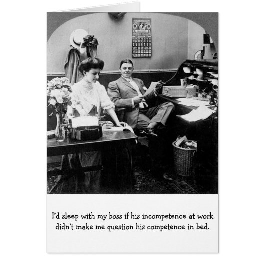 Bureau vintage - l'incompétence du patron au (Devant)