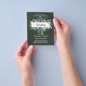 BUREAU VOOR Christelijke WEDDING Greenery Flyer (Hand)