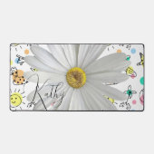 Bureaumat Floral White Daisy (Voorkant)
