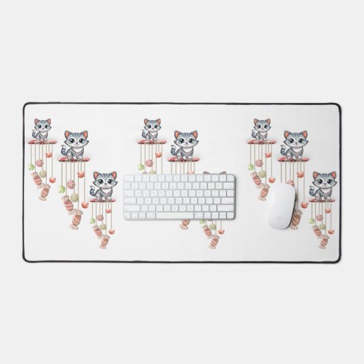 Bureaumat Kat Kitten Miauw Chimes (Keyboard & Muis)