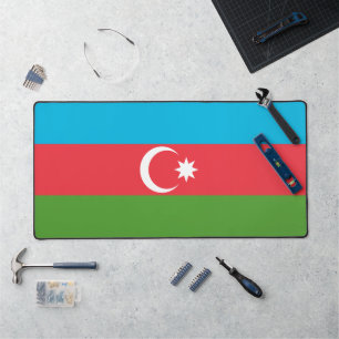 Bureaumat met vlag van Azerbeidzjan