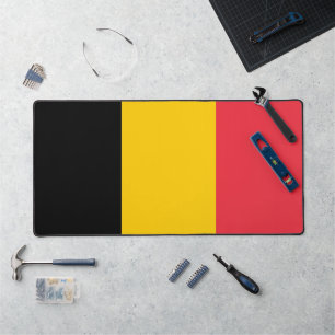 Bureaumat met vlag van België
