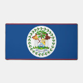Bureaumat met vlag van Belize (Voorkant)