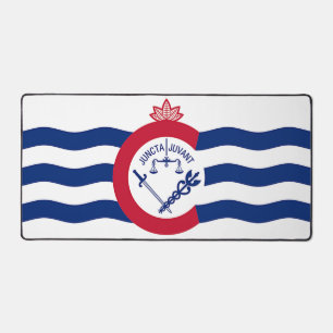 Bureaumat met vlag van Cincinnati, VS