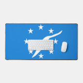 Bureaumat met vlag van Corpus Christi, VS (Keyboard & Muis)