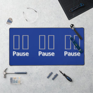 Bureaumat Pauze Blauw