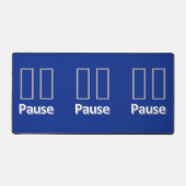 Bureaumat Pauze Blauw (Voorkant)