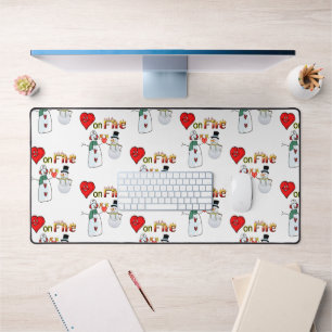 Bureaumat Sneeuwman Hart op Vuur