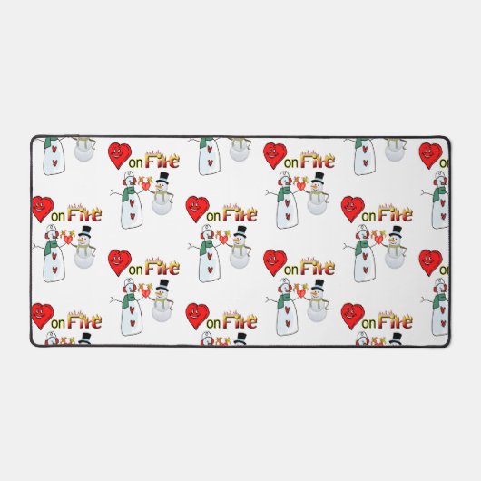 Bureaumat Sneeuwman Hart op Vuur (Voorkant)
