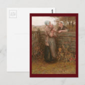 Buren die over het hek reizen briefkaart (Voorkant / Achterkant)