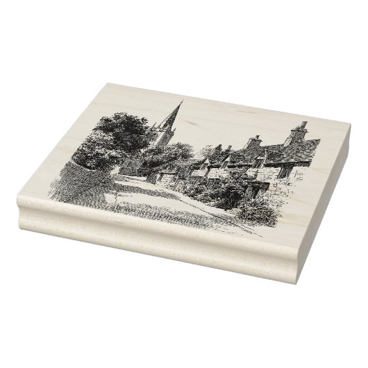 Burford Village Cotswolds Rubberstempel (Stempel)
