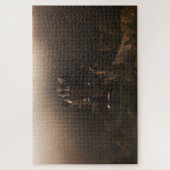 Burg Eltz kasteel in de ochtend mist Legpuzzel (Verticaal)