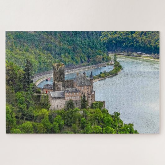 Burg Katz Castle. Legpuzzel (Horizontaal)