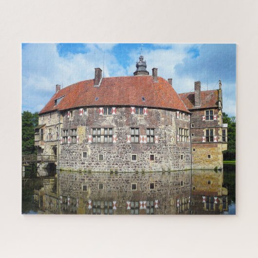 Burg Vischering Castle Duitsland. Legpuzzel (Horizontaal)