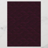 Burgandy Velvet Look Custom Wedding Menu (Dos)