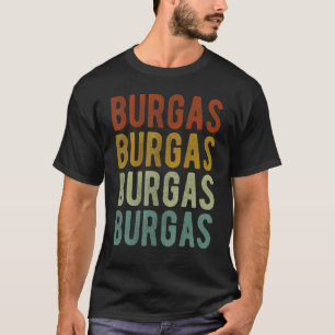 Burgas City Bulgaria Retro T-shirt