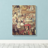 burgemeester van Plaza in Mexico, details van de m Canvas Afdruk (Insitu (Houten vloer))