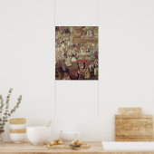 burgemeester van Plaza in Mexico, details van de m Poster (Keuken)