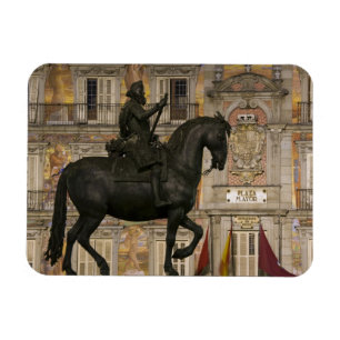 burgemeester van Plaza met standbeeld van Filipe I Magneet