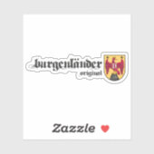 Burgenländer Original Österreich Wappen Rustikal Sticker (Vel)