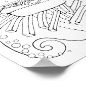 Burger Art Kleurplaat Art Poster (Hoek)