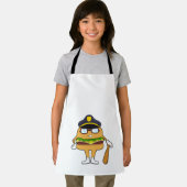 Burger as Police officer with Police hat Schort (Insitu)