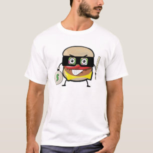 Burger Bandit - Grappige Karakter Illustratie  T-shirt