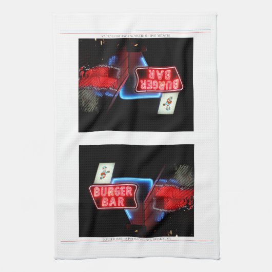 Burger Bar Bristol Virginia Theedoek (Verticaal)