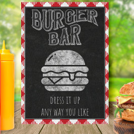 Burger Bar Ik Doe BBQ Bord Poster