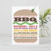 Burger Barbeque | Zomer BBQ Kaart (Staand voorkant)