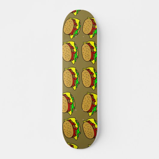 Burger Behang Skateboard (Voorkant)