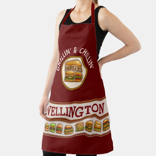 Burger Boss Tout-En-Tout Imprimer Tablier (Insitu)