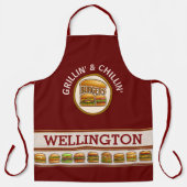 Burger Boss Tout-En-Tout Imprimer Tablier (Recto)