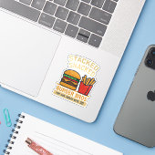 Burger Bros Sticker (Laptop met iPhone)