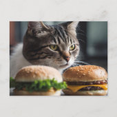 Burger Buddy - kattenkunst Briefkaart (Voorkant)