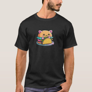 Burger Cat Taco - Schattige, grillig, grappig, ete T-shirt