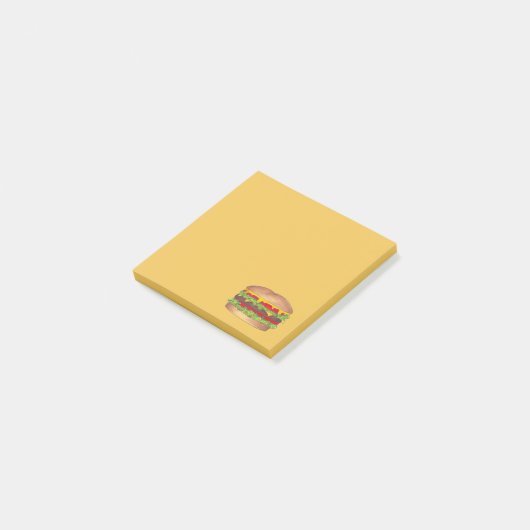 Burger Cheeseburger Reunion Picnic Cookout Party Post-it® Notes (Schuin)