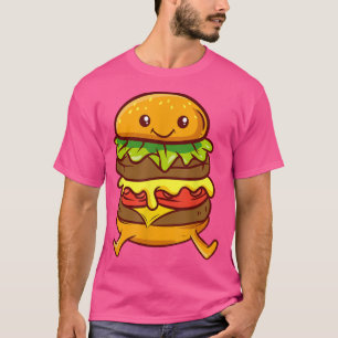 Burger - Cute Kawaii Anime - Aesthetische Japanse T-shirt
