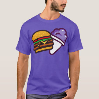 Burger en een Grape Snow Cone T-shirt
