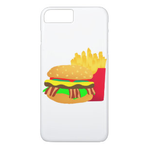 Burger en Fries iPhone 8 Plus / 7 Plus Hoesje