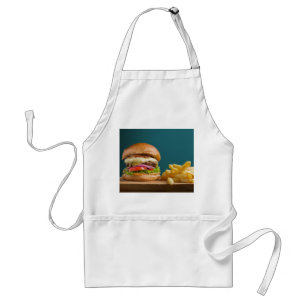 Burger en friet standaard schort