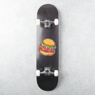 Burger Fast Food Cartoon Sticker