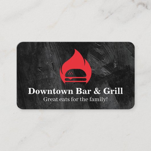 Burger Flame Fire | Restaurant  Visitekaartje (Voorkant)