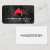 Burger Flame Fire | Restaurant  Visitekaartje (Voorkant / Achterkant)