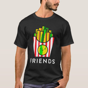 Burger Fries Beste Vriend T Shirten Matching BFF O T-shirt