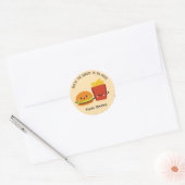 Burger Fries Stickers Saint-Valentin - Enfants mig (Enveloppe)
