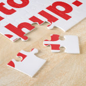 Burger & Fries & Tomato Ketchup. Legpuzzel (Zijkant)