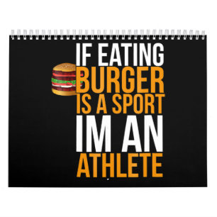 Burger Hamburger BBQ Humor Funny Pun Gift Idea Kalender